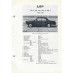 BMW 1500 1600 1800 1800 Ti Vraagbaak losbladig 1962-1964 #1, Boeken, Auto's | Boeken, Gelezen, BMW, Ophalen of Verzenden