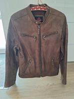 Lederen jas . Cognac kleur maat XL, Kleding | Heren, Jassen | Winter, Ophalen of Verzenden, Zo goed als nieuw, Maat 56/58 (XL)
