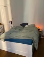 IKEA bed BRIMNES 140x200 cm, Huis en Inrichting, Slaapkamer | Bedden, Ophalen, Wit, Tweepersoons, 140 cm