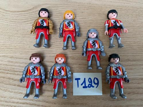 PLAYMOBIL T129 - LOT 7 RIDDERS, Kinderen en Baby's, Speelgoed | Playmobil, Nieuw, Los Playmobil, Ophalen of Verzenden