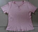 T-shirt rose pour femme (look rétro) taille 42-44, -, Manches courtes, Porté, Rose