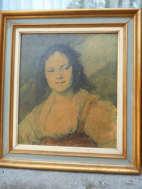 Reproductie Zigeunermeisje van Frans Hals, Antiquités & Art, Art | Peinture | Classique, Enlèvement