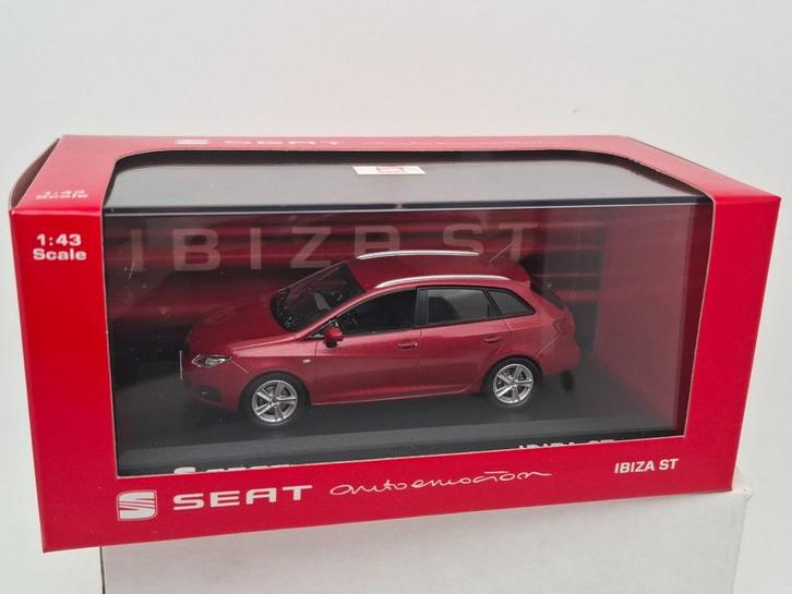 Seat Ibiza ST "Dakota Red" 1/43, Hobby en Vrije tijd, Modelauto's | 1:43, Zo goed als nieuw, Auto, Verzenden