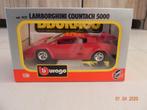 Miniature Lamborghini Countach 5000 1985 1/24 avec boite, Comme neuf, Burago, Voiture, Enlèvement ou Envoi