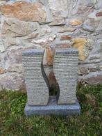 Elements de fontaine en pierre – granit, Jardin & Terrasse, Pièces d'eau & Fontaines, Comme neuf, Granit, Fontaine, Enlèvement