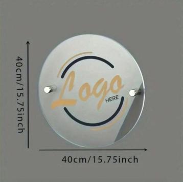 Plaque acrylique logos.  beschikbaar voor biedingen
