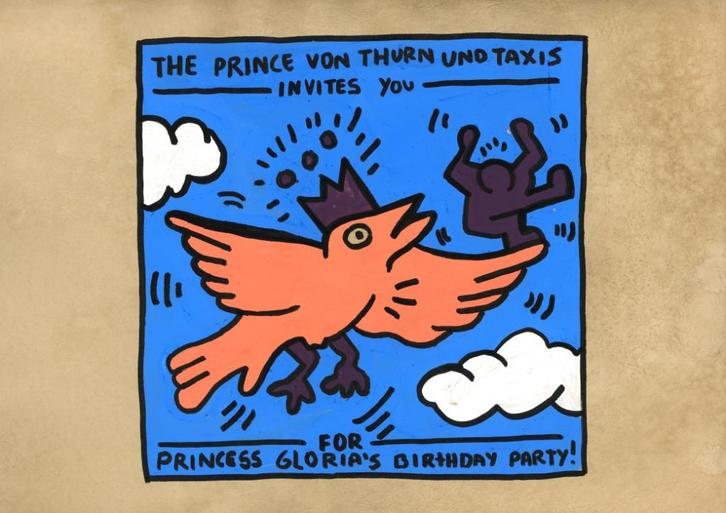 Keith Haring Artwork, Antiek en Kunst, Kunst | Schilderijen | Modern, Ophalen of Verzenden