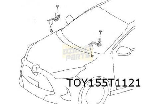 Toyota Aygo X / Yaris Motorkapscharnier Links Origineel! 534, Autos : Pièces & Accessoires, Carrosserie & Tôlerie, Mazda, Toyota