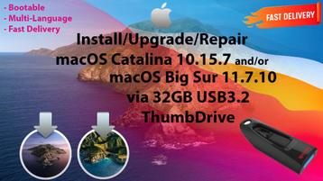 macOS Catalina 10.15.7+Big Sur 11.7.10 32 Go USB3.2 OSX OS X disponible aux enchères