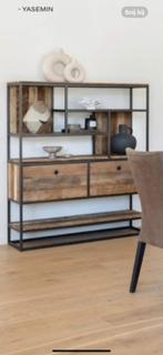 Boekenkast - wandkast, Huis en Inrichting, Kasten | Dressoirs, Ophalen, 100 tot 150 cm, Teakhout, Zo goed als nieuw