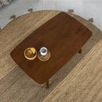 Table basse marron en bois d’hévéa, Neuf