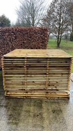 Houten omheining (houten panelen met betonplaten), Tuin en Terras, Tuinhekken en Hekwerk, Ophalen, Nieuw, Hout, Tuinhek