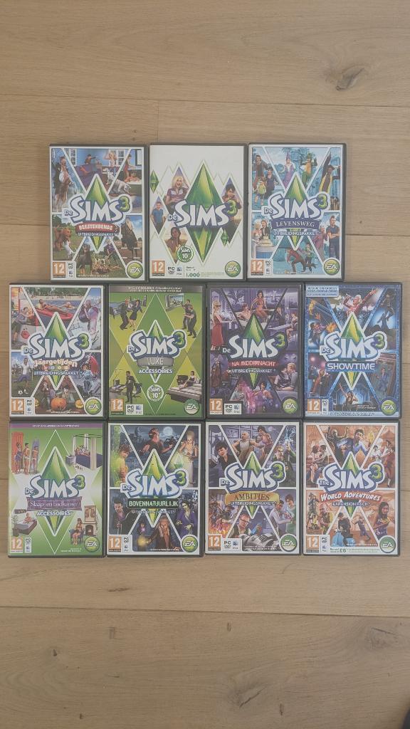 De Sims 3 collectie 11 stuks in totaal, Consoles de jeu & Jeux vidéo, Jeux | PC, Utilisé, Simulation, 1 joueur, À partir de 7 ans