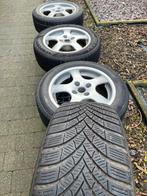 4 winterbanden met velgen steek 4x108, Auto-onderdelen, Banden en Velgen, Ophalen, Gebruikt, Velg(en), Winterbanden