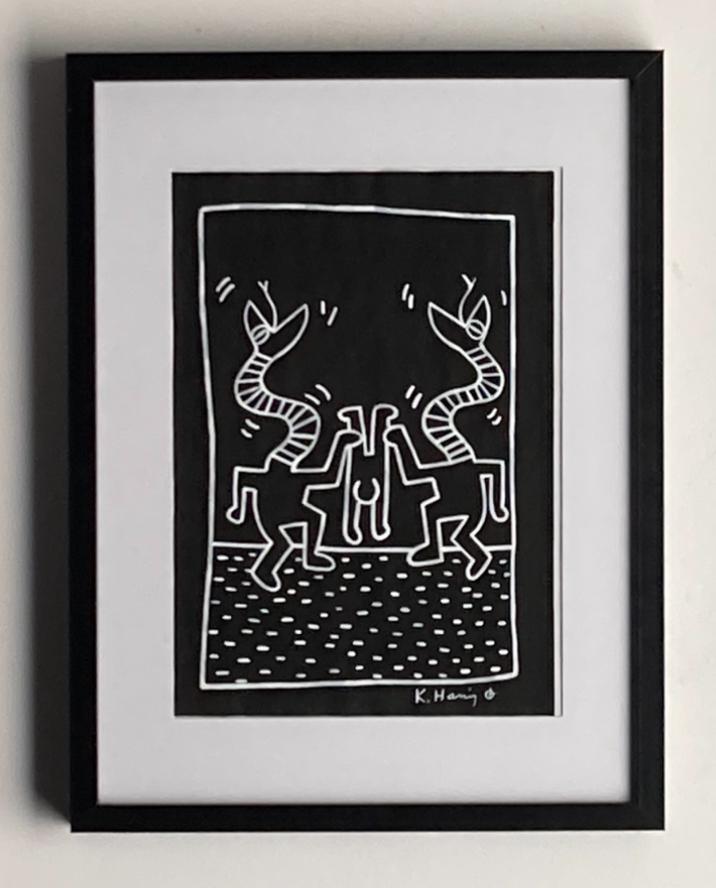Sorry, Keith Haring heeft het ingelijst., Antiek en Kunst, Kunst | Designobjecten, Ophalen of Verzenden