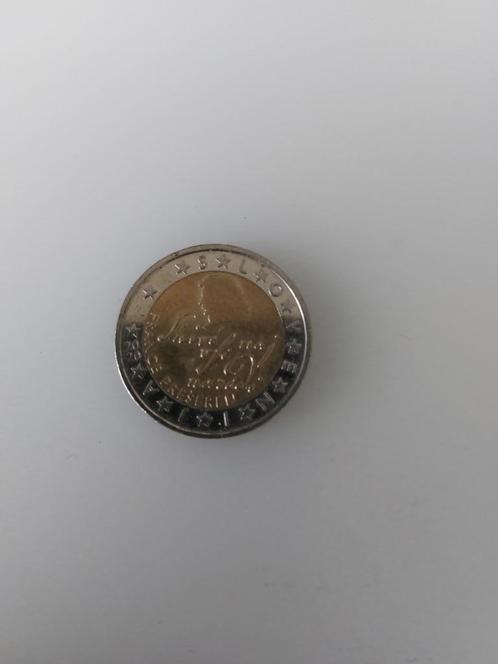 2 euro herdenkingsmunt Slovenië, dichter France Preseren, Postzegels en Munten, Munten | Europa | Euromunten, Losse munt, 2 euro