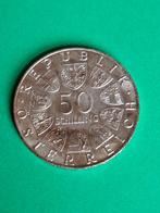 1965 Autriche 50 schillings d'argent Université de Vienne, Envoi, Autriche, Monnaie en vrac, Argent