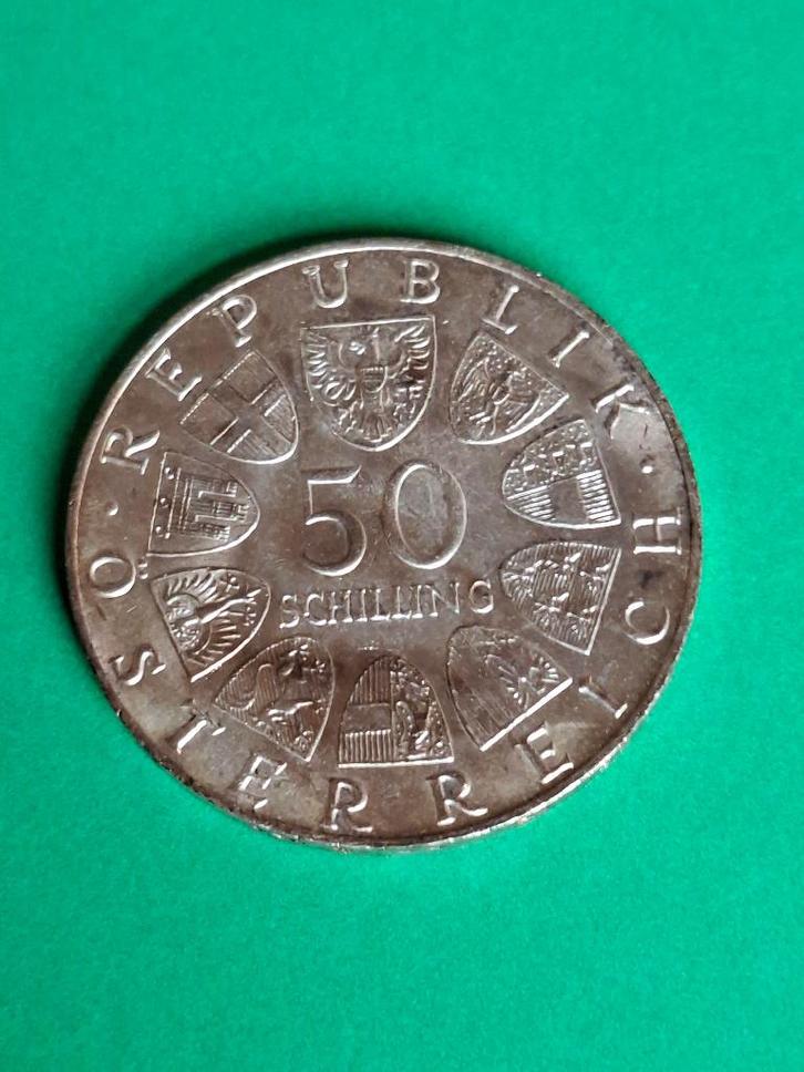 1965 Autriche 50 schillings d'argent Université de Vienne, Timbres & Monnaies, Monnaies | Europe | Monnaies non-euro, Monnaie en vrac