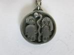 Ketting Georg Jensen Adam en Eva Pewter, Ophalen of Verzenden
