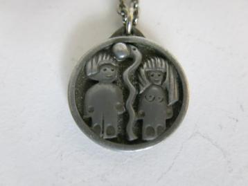 Ketting Georg Jensen Adam en Eva Pewter beschikbaar voor biedingen