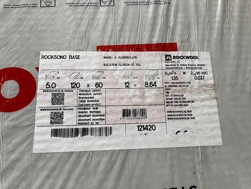 Rockwool Sono Base 50mm dik, Doe-het-zelf en Bouw, Isolatie en Afdichting, Steenwol, 4 tot 8 cm, Ophalen