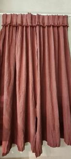 2 x lang wasbaar 100% linnen gordijn, Huis en Inrichting, Stoffering | Gordijnen en Lamellen, 200 cm of meer, Ophalen of Verzenden