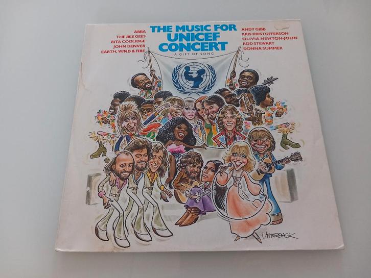 LP vinyle UNICEF Concert Pop Rock ABBA Bee Gees Donna Summer, CD & DVD, Vinyles | Compilations, Pop, 12 pouces, Enlèvement ou Envoi