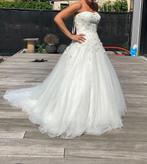 Trouwkleed Justin Alexander, Ophalen, Trouwjurk, Wit, Gedragen