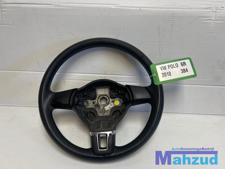 VW GOLF 6 POLO 6R Stuurwiel stuur leer 2009-2016, Auto-onderdelen, Besturing, Volkswagen, Gebruikt