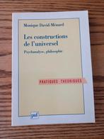 Monique David-Menard les constructions de l'universel, Boeken, Filosofie, Ophalen of Verzenden, Zo goed als nieuw