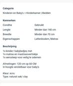 Mooie kinderbedjes van babywinkel Seizoenswinkel Zonhoven, Ophalen, Matras