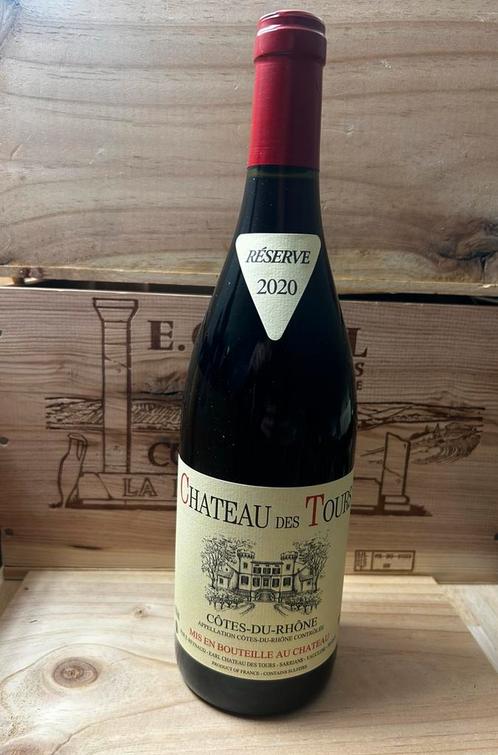 Château des Tours - Côtes-du-Rhône - 2020 - Emmanuel Reynaud, Verzamelen, Wijnen, Nieuw, Rode wijn, Frankrijk, Vol, Ophalen of Verzenden