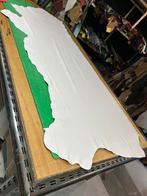 Crème Italiaans halve huid 1.3mm dik soepel kroko print A484, Ophalen of Verzenden