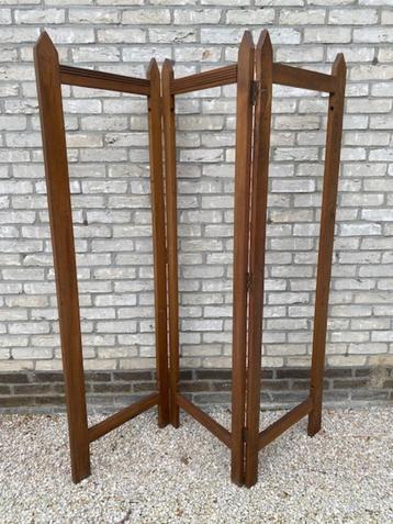 Vintage kamerscherm - paravent - in eiken hout  beschikbaar voor biedingen