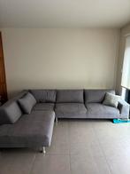 Blauw grijze hoekzetel gratis op te halen, Huis en Inrichting, Ophalen, Gebruikt, Stof