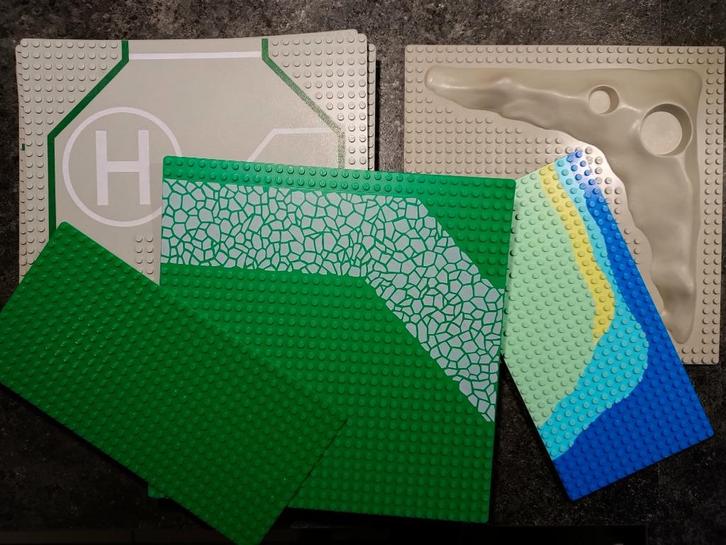 16 vintage LEGO-platen, Kinderen en Baby's, Speelgoed | Duplo en Lego, Gebruikt, Lego, Losse stenen, Ophalen of Verzenden