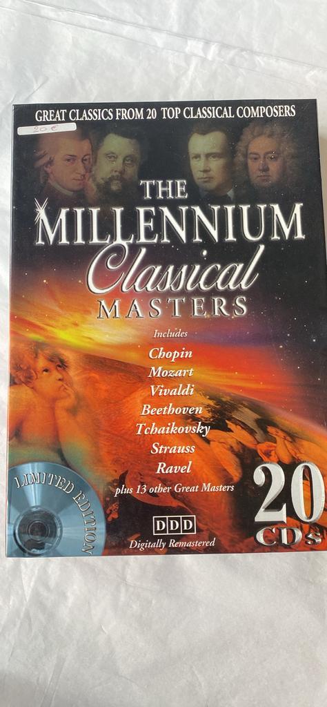20 cd Box met de grootste meesters, klassieke muziek., Cd's en Dvd's, Cd's | Klassiek, Zo goed als nieuw, Overige typen, Romantiek