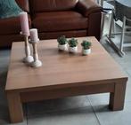Massieve vierkante salontafel 100 X 100, Ophalen, Zo goed als nieuw, Modern, Minder dan 50 cm