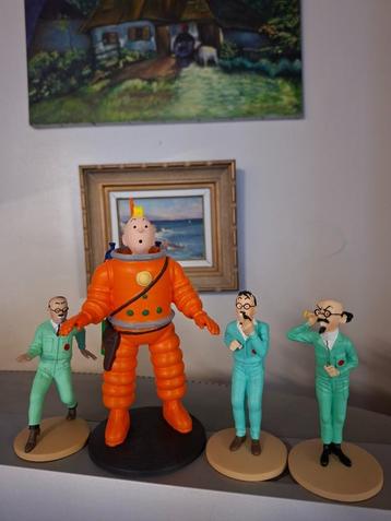 Kuifje kosmonaut 20 cm. handgeschilderd beschikbaar voor biedingen