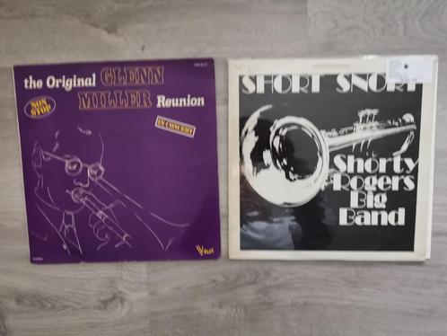 Lotje 2 lp's Jazz - Shorty Rogers - Glenn Miller reunion, Cd's en Dvd's, Vinyl | Jazz en Blues, Gebruikt, Jazz, 1940 tot 1960