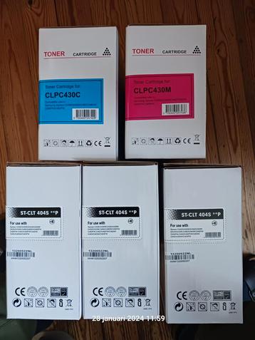 5 toners neufs pour imprimant SAMSUNG XPRESS C4...