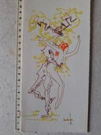 Originele tekening Jan Van der Loo Naakt koppel uit 1972, Ophalen of Verzenden