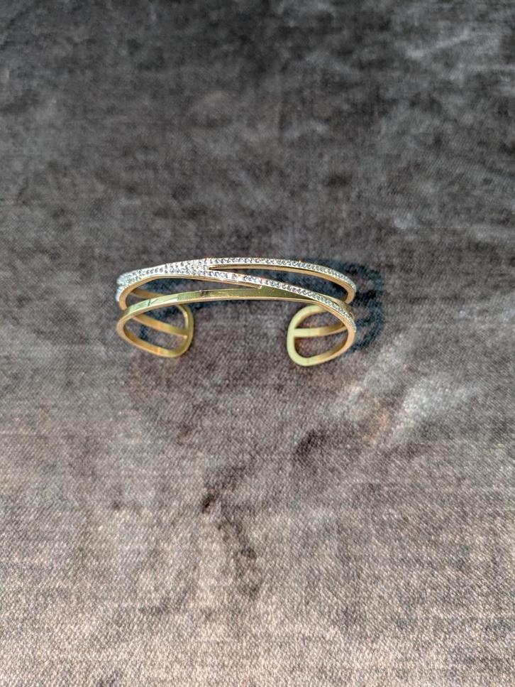 Bracelet ouvert Elegant Twice As Nice — doré, Bijoux, Sacs & Beauté, Bracelets, Enlèvement