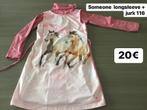 Someone paarden jurkje 116 met bijhorende longsleeve, Kinderen en Baby's, Kinderkleding | Maat 116, Ophalen of Verzenden, Zo goed als nieuw