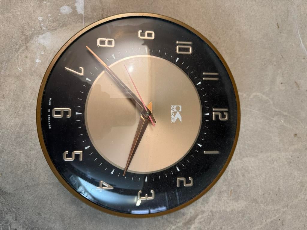 Horloge kalorik, Ophalen of Verzenden, Gebruikt, Analoog, Wandklok