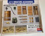 A.F.V. Miniatuuraccessoires Tankbenodigdheden, set I-model, Hobby en Vrije tijd, Modelbouw | Auto's en Voertuigen, Overige merken