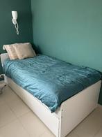 Eenpersoonsbed met uitschuifbaar tweede bed, 90 cm, Eenpersoons, Wit, Ophalen of Verzenden