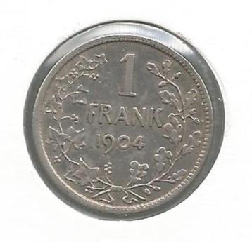 12874 * LÉOPOLD II * 1 franc 1904 flamand * Pr/F D C
