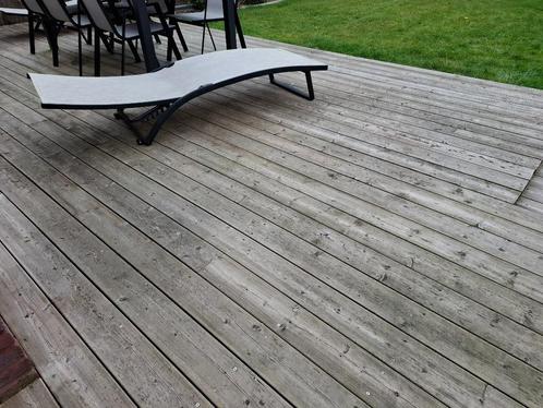 Terrasplanken/Vlonderplanken geïmpregneerd, Doe-het-zelf en Bouw, Hout en Planken, Gebruikt, Plank, Grenen, 250 tot 300 cm, 25 tot 50 mm