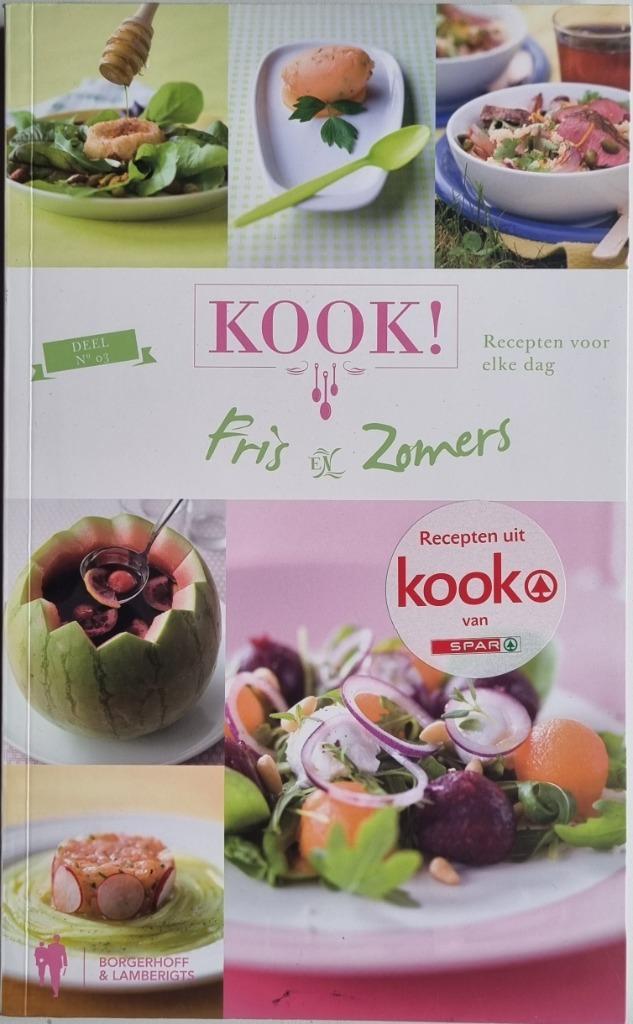 Kook! Fris en zomers - Recepten voor elke dag, Livres, Livres de cuisine, Comme neuf, Entrées et Soupes, Plat principal, Tapas, Snacks et Dim Sum
